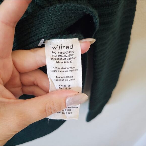 Wilfred Emerald Green Merino Wool Sweater - Picture 4 of 7